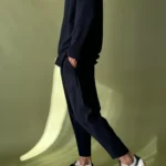 Ensemble Ottoman côtelé